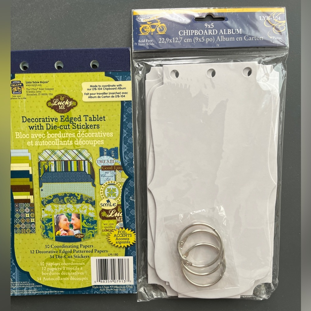 Decorative Edged Tablet with Chipboard Album